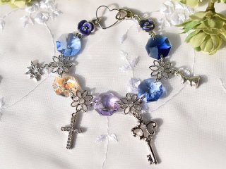 サンキャッチャー lovely heart *blue* - にじいろかん